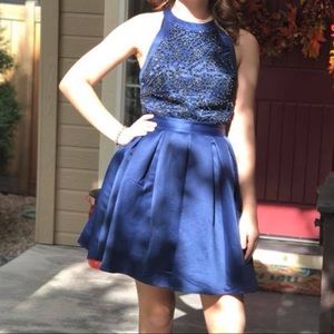 Navy blue semi formal dress
